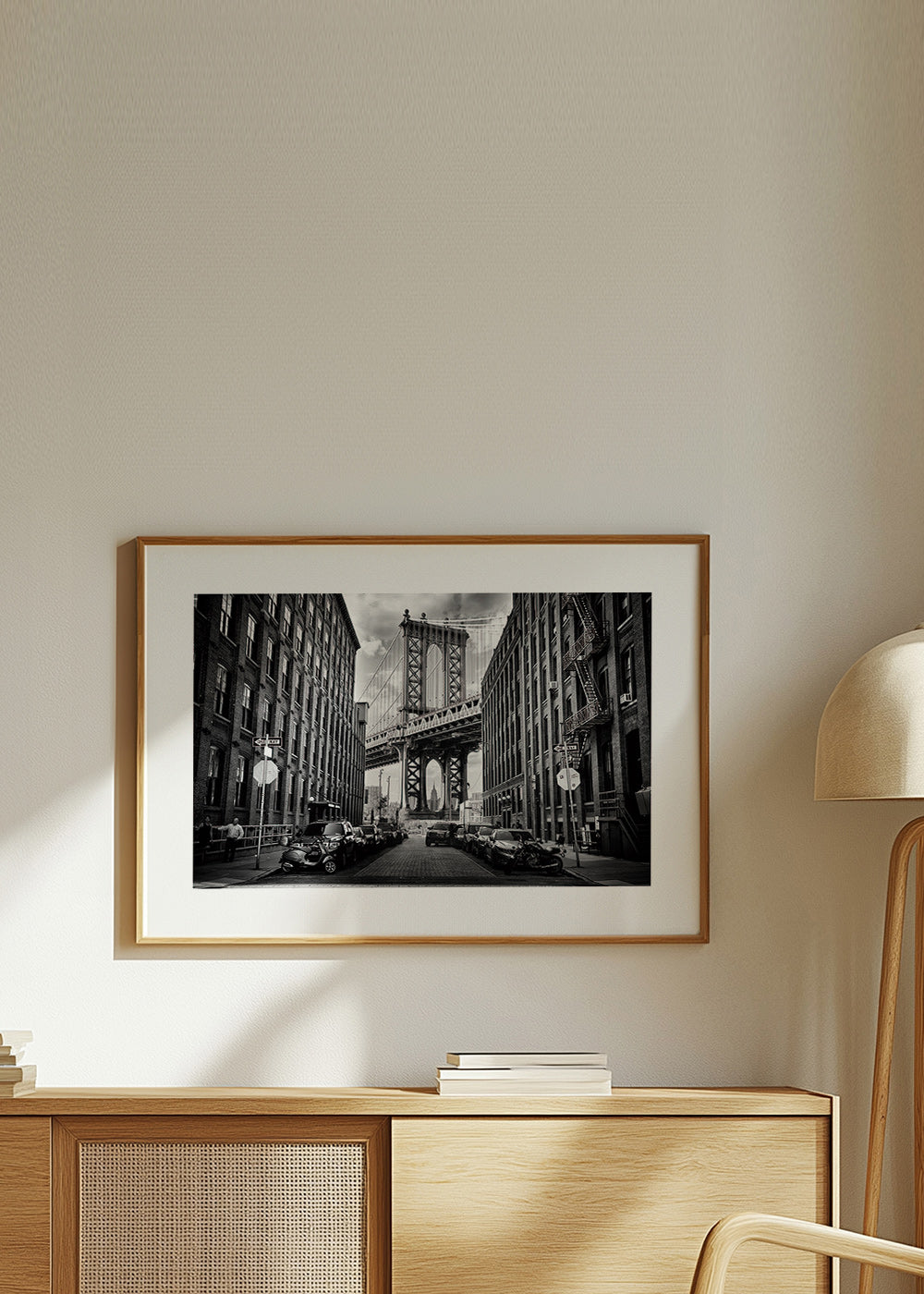 Sztuka do kuchni: Most Manhattan czarno-biały – Product1