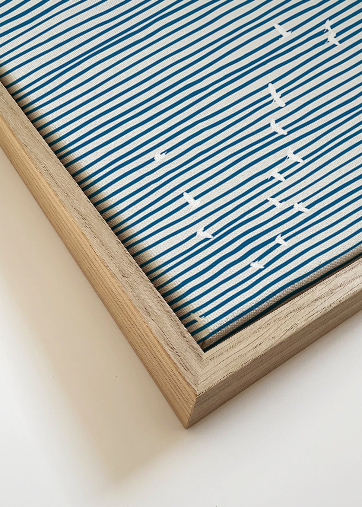 Obraz krajobrazowy z minimalistycznymi żaglami – Canvas detail