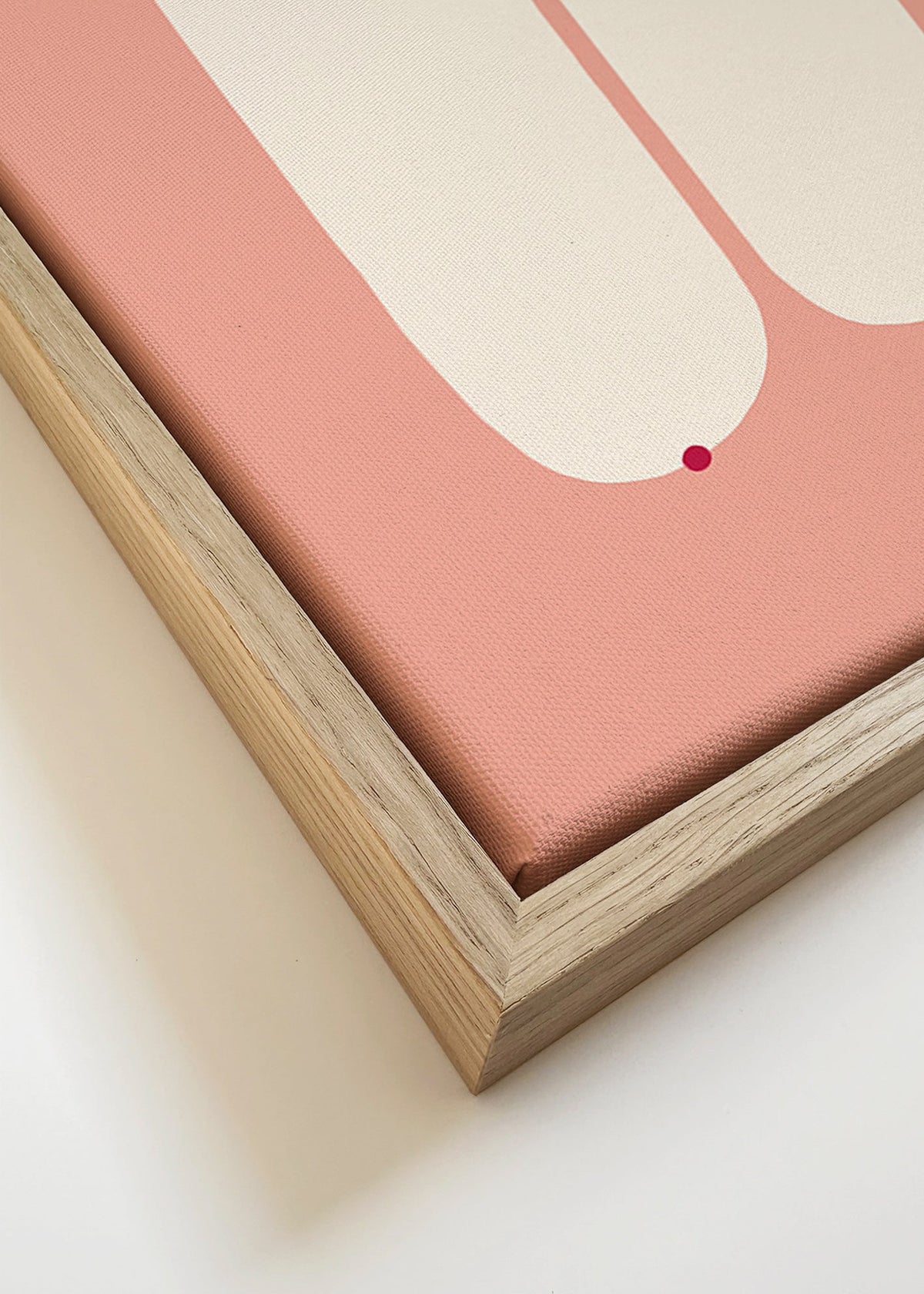 Minimalistyczna ilustracja kobieca w różu – Canvas detail