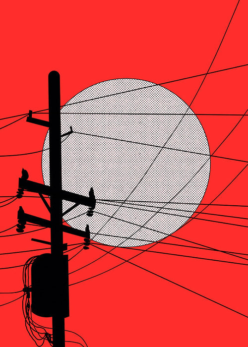 Ilustracja japońskiego słońca i linii