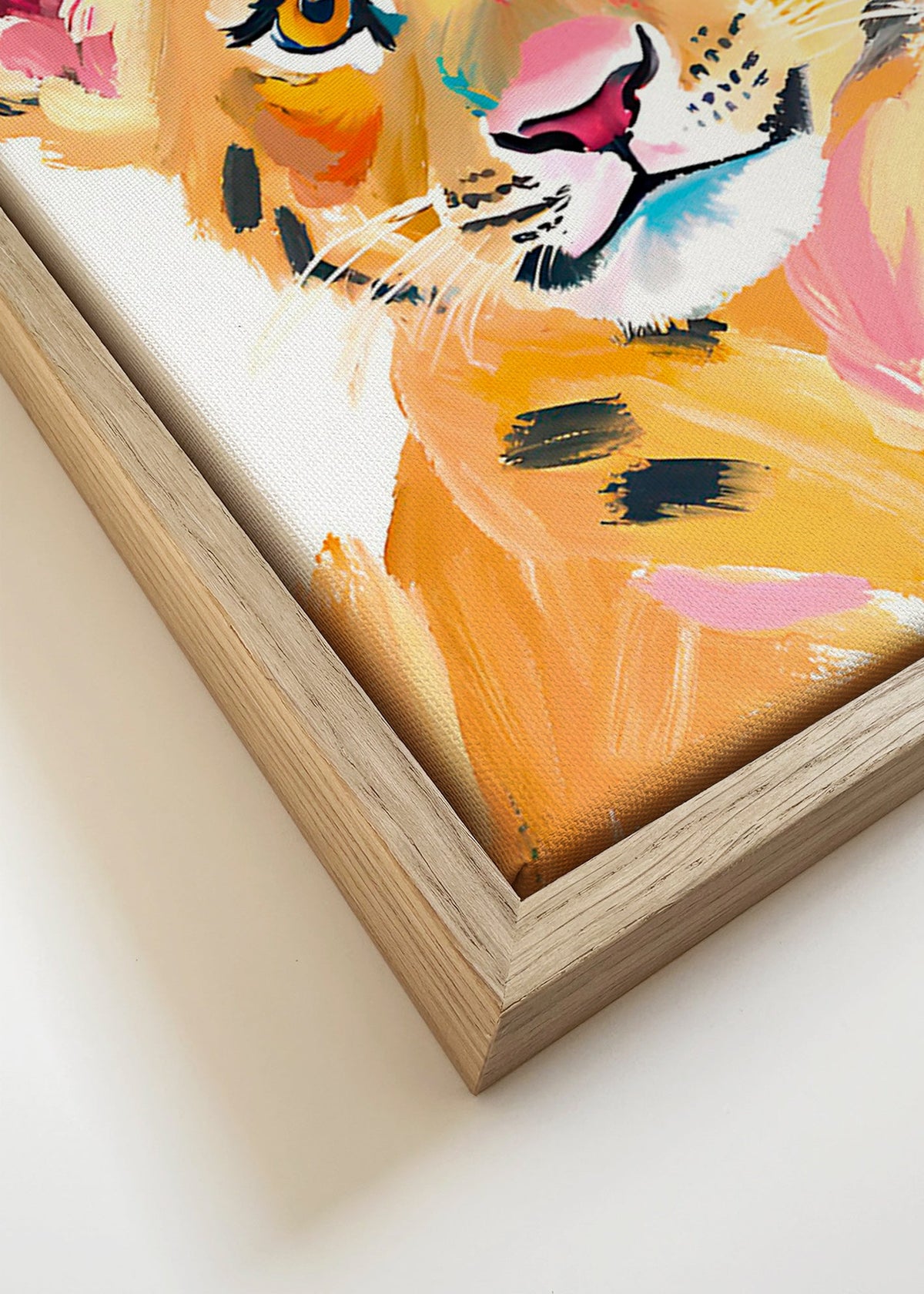 Dzieło tygrysie młode ilustracja – Canvas detail