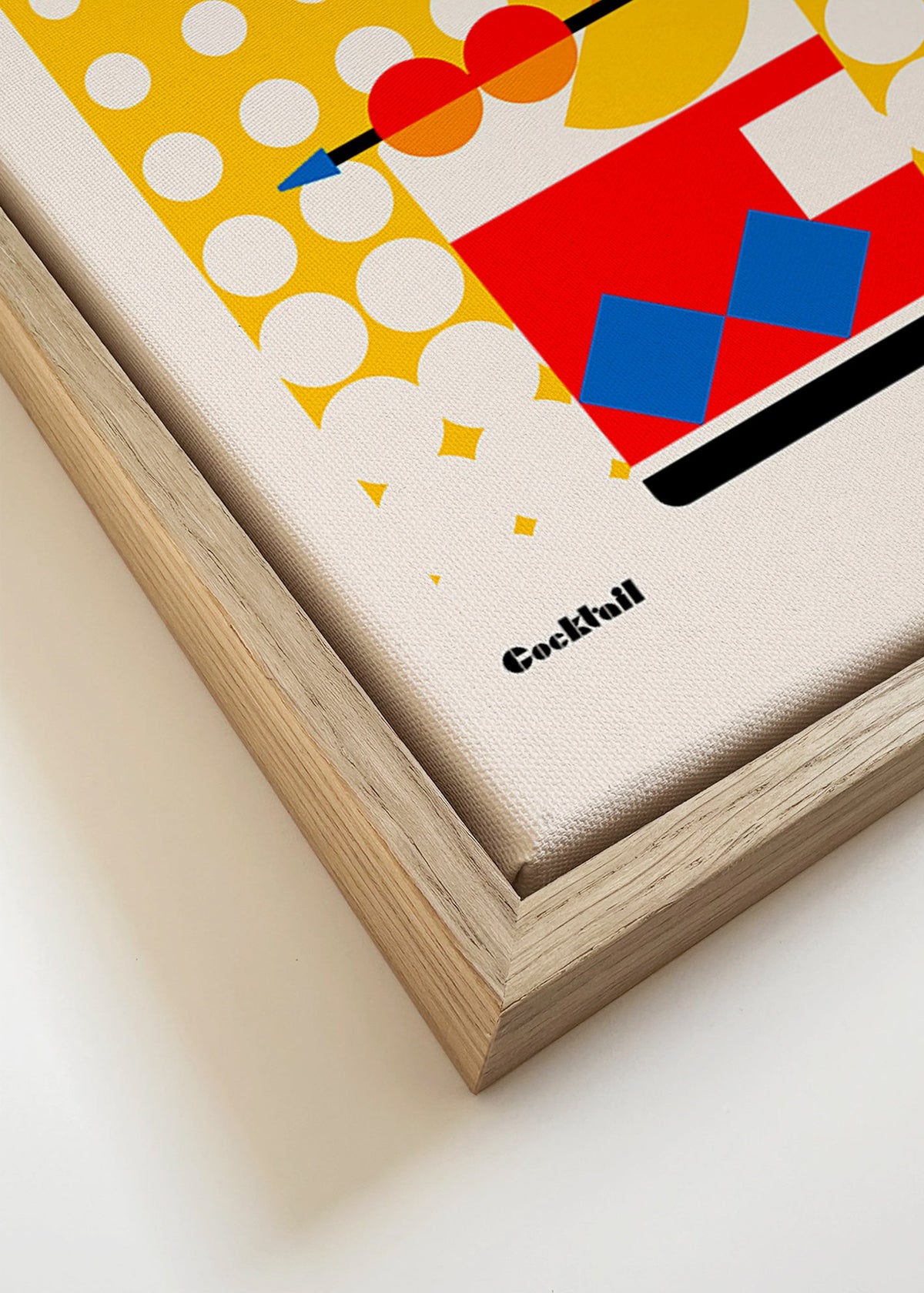 Sztuka do kuchni Old Fashioned w stylu Bauhaus – Canvas detail