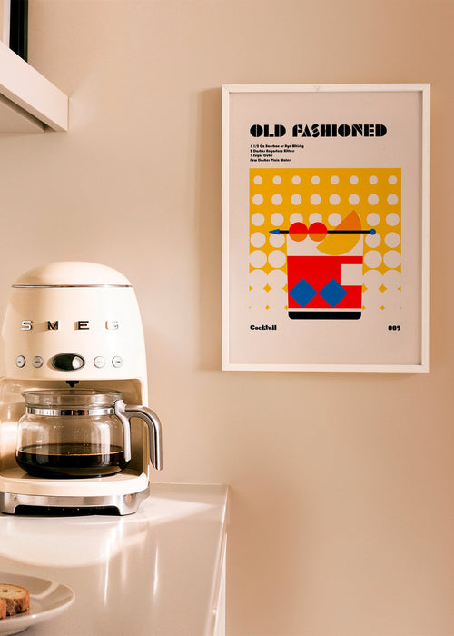 Sztuka do kuchni Old Fashioned w stylu Bauhaus – Product1