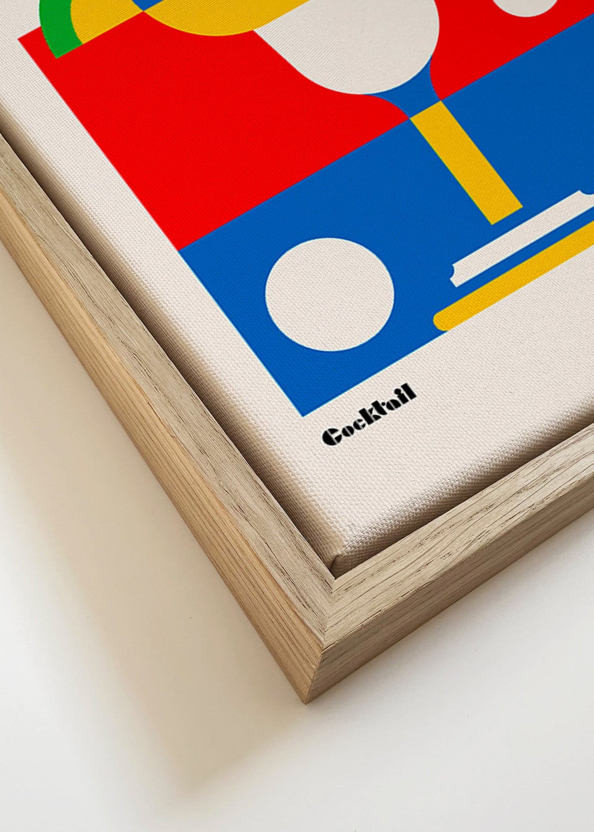 Sztuka do kuchni Margarita Bauhaus cocktail – Canvas detail