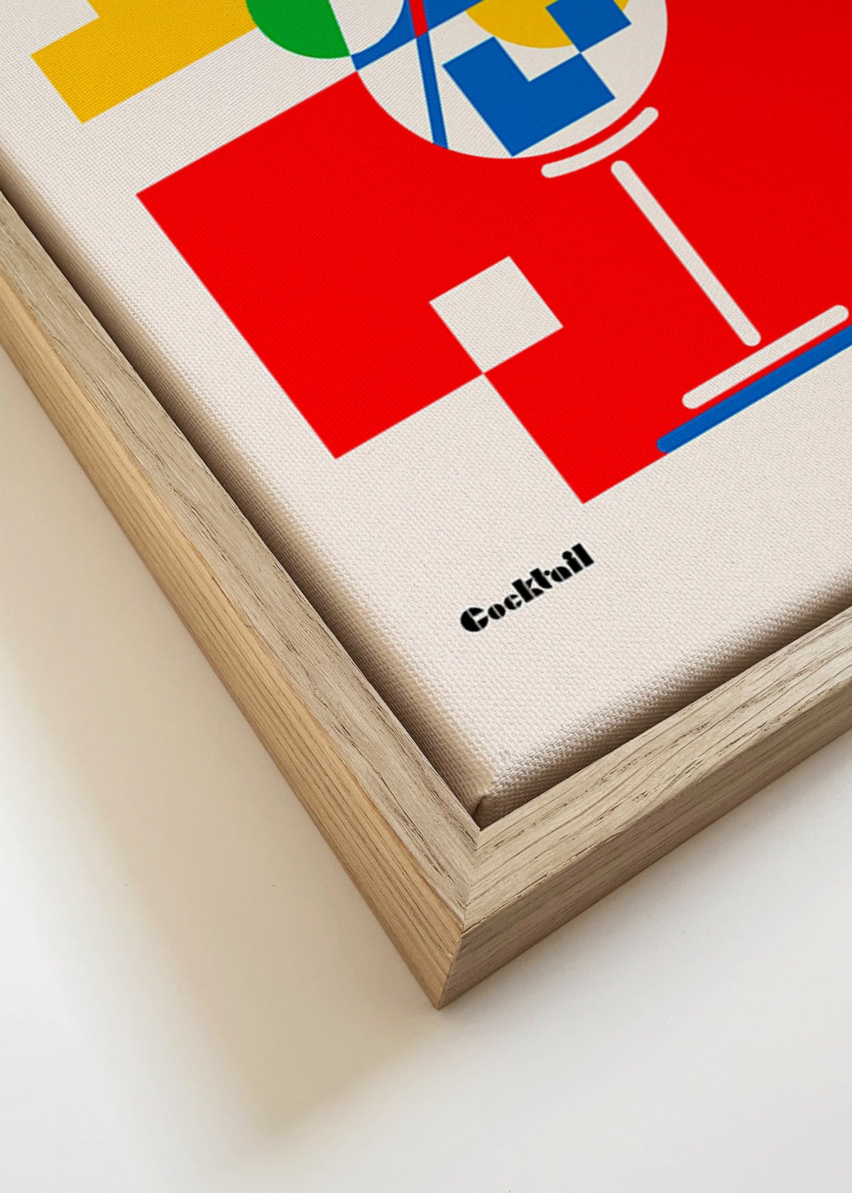 Sztuka do kuchni Gin Tonic Bauhaus – Canvas detail