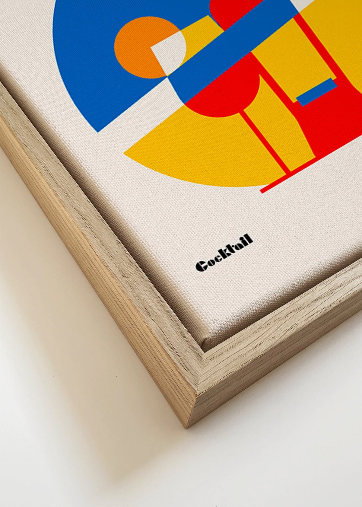 Sztuka do kuchni Aperol Spritz geometryczna – Canvas detail