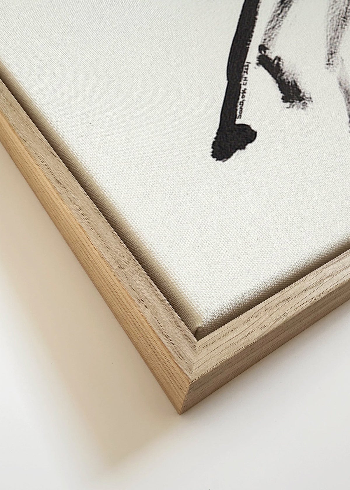 Obraz koni tuszem – Canvas detail