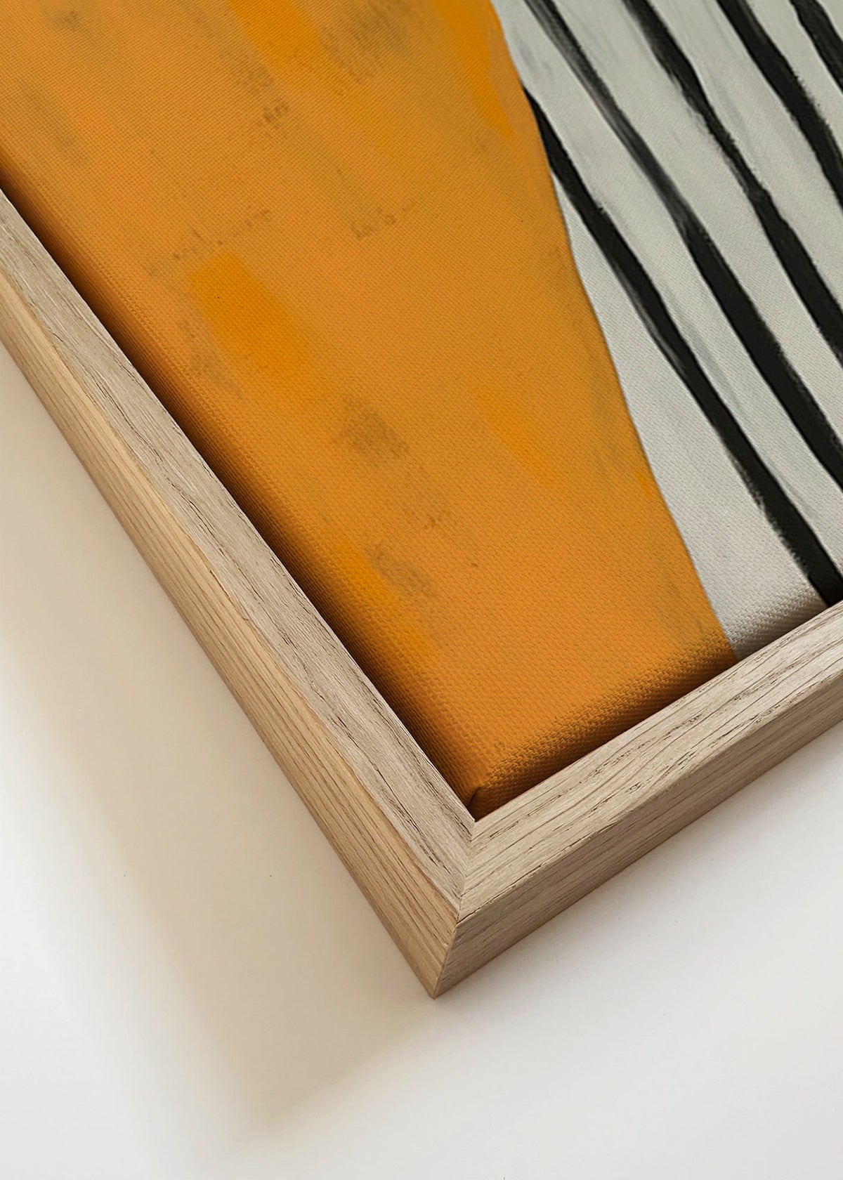 Obraz abstrakcyjny z sylwetką w profilu – Canvas detail