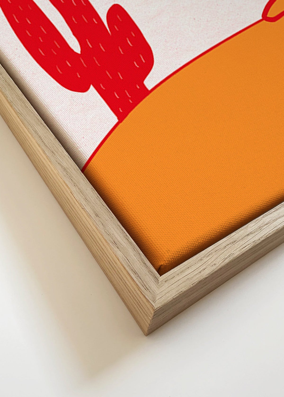 Plakat cowgirl odpoczywająca na czerwonym koniu – Canvas detail