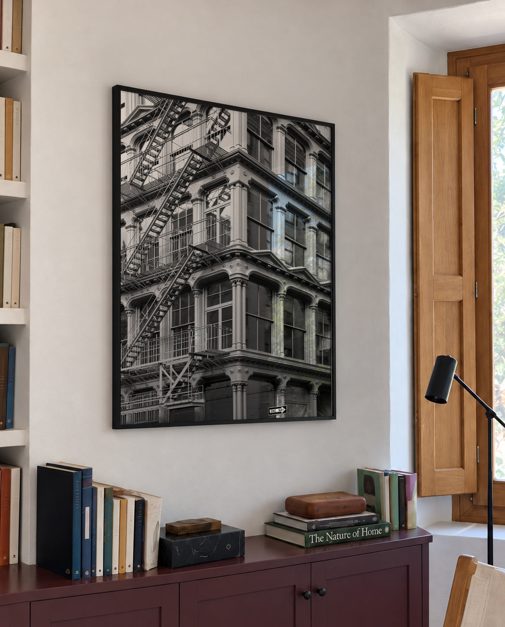 Urban Geometry - Framed poster in an interior