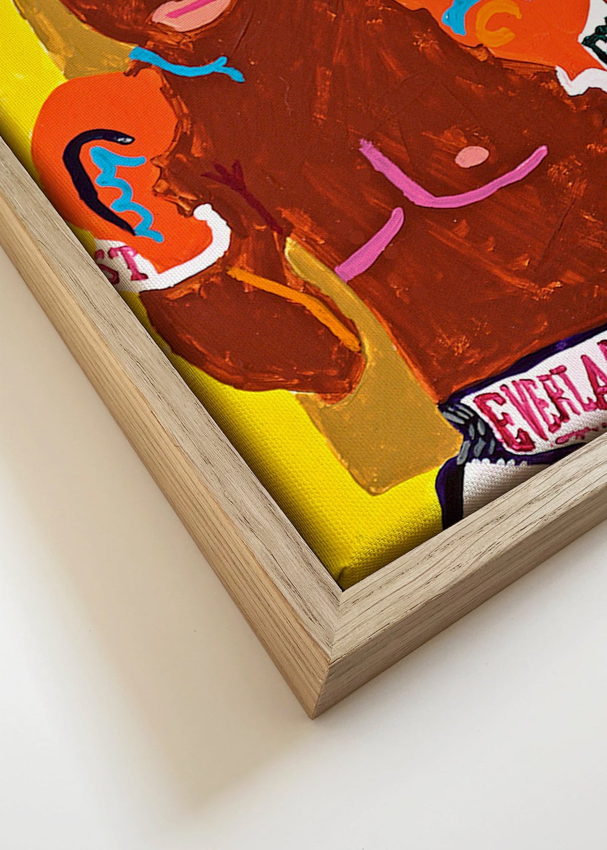 Sztuka sportowa bokser ilustracja – Canvas detail