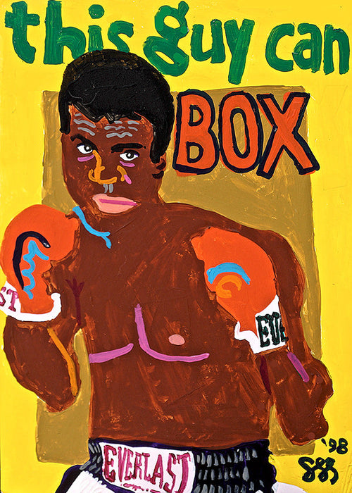 Sztuka sportowa bokser ilustracja