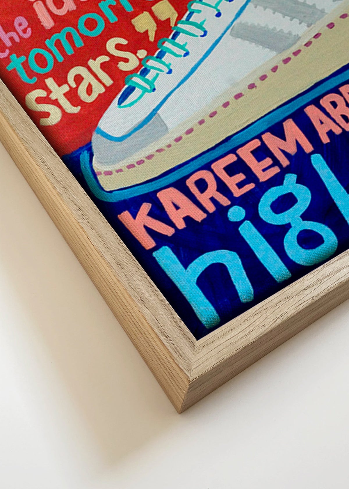 Sztuka do kuchni High Tops z retro typografią – Canvas detail
