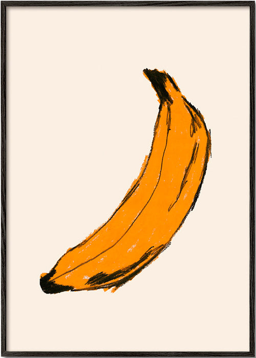 Sztuka do kuchni banan ilustracja – Black Frame