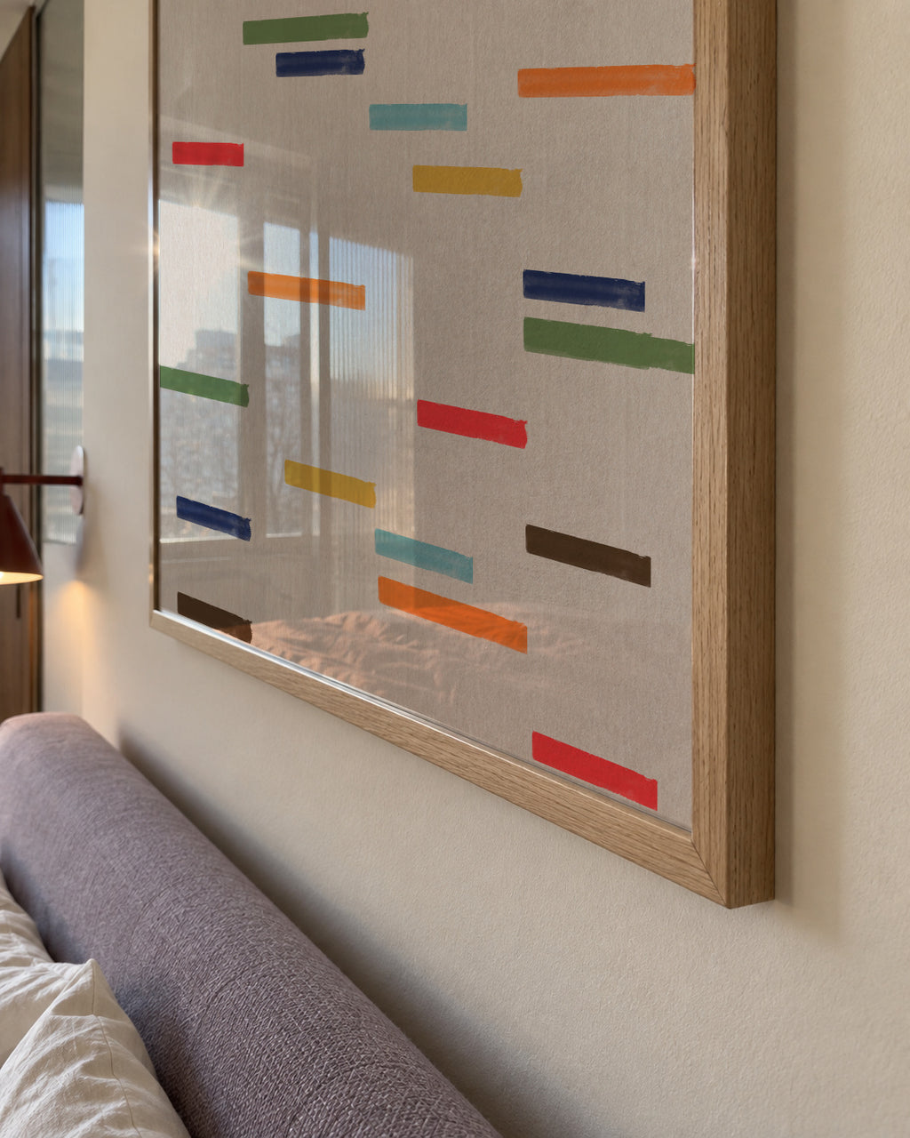 Floating Stripes - Framed poster detail