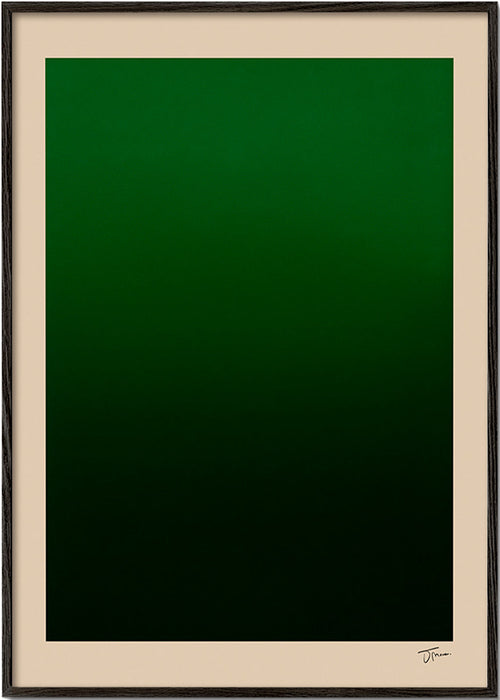 Obraz abstrakcyjny zielony gradient – Black Frame