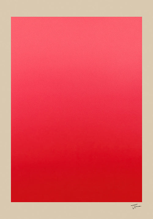 Obraz abstrakcyjny czerwony gradient z podpisem