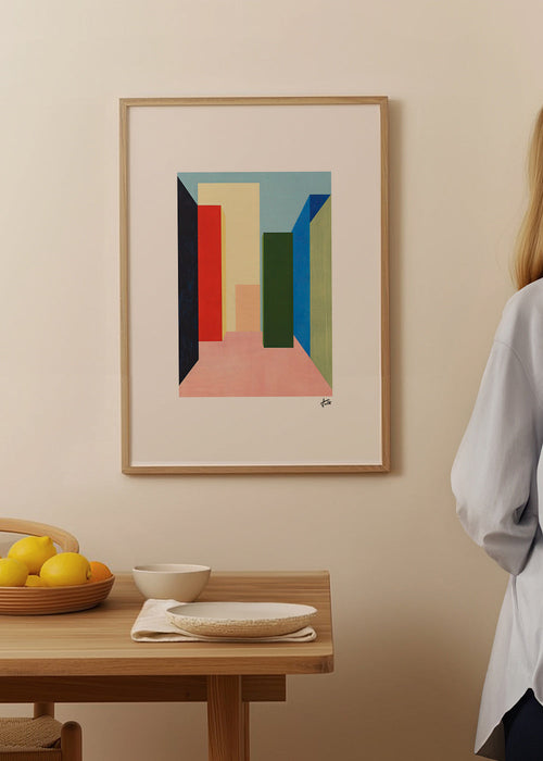 Plakat geometryczny korytarz kolorowy – Product1