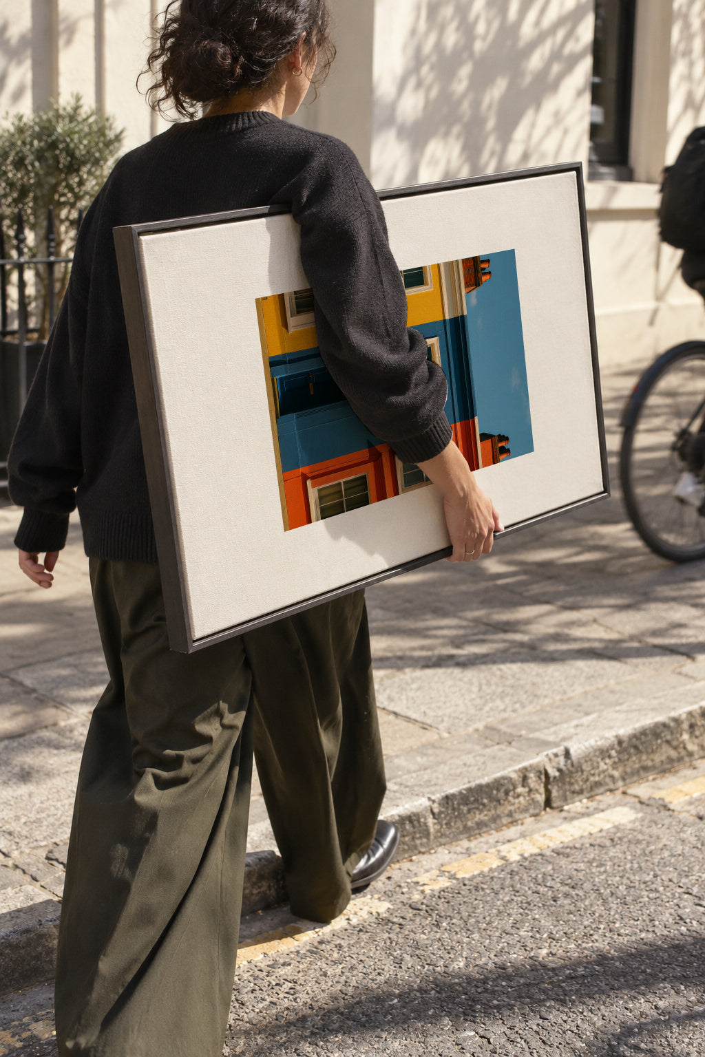Primary Facade - Framed canvas in an interior