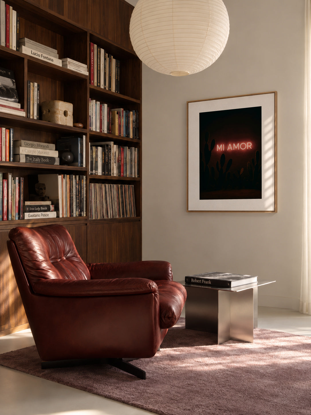 Mi Amor - Framed canvas in an interior