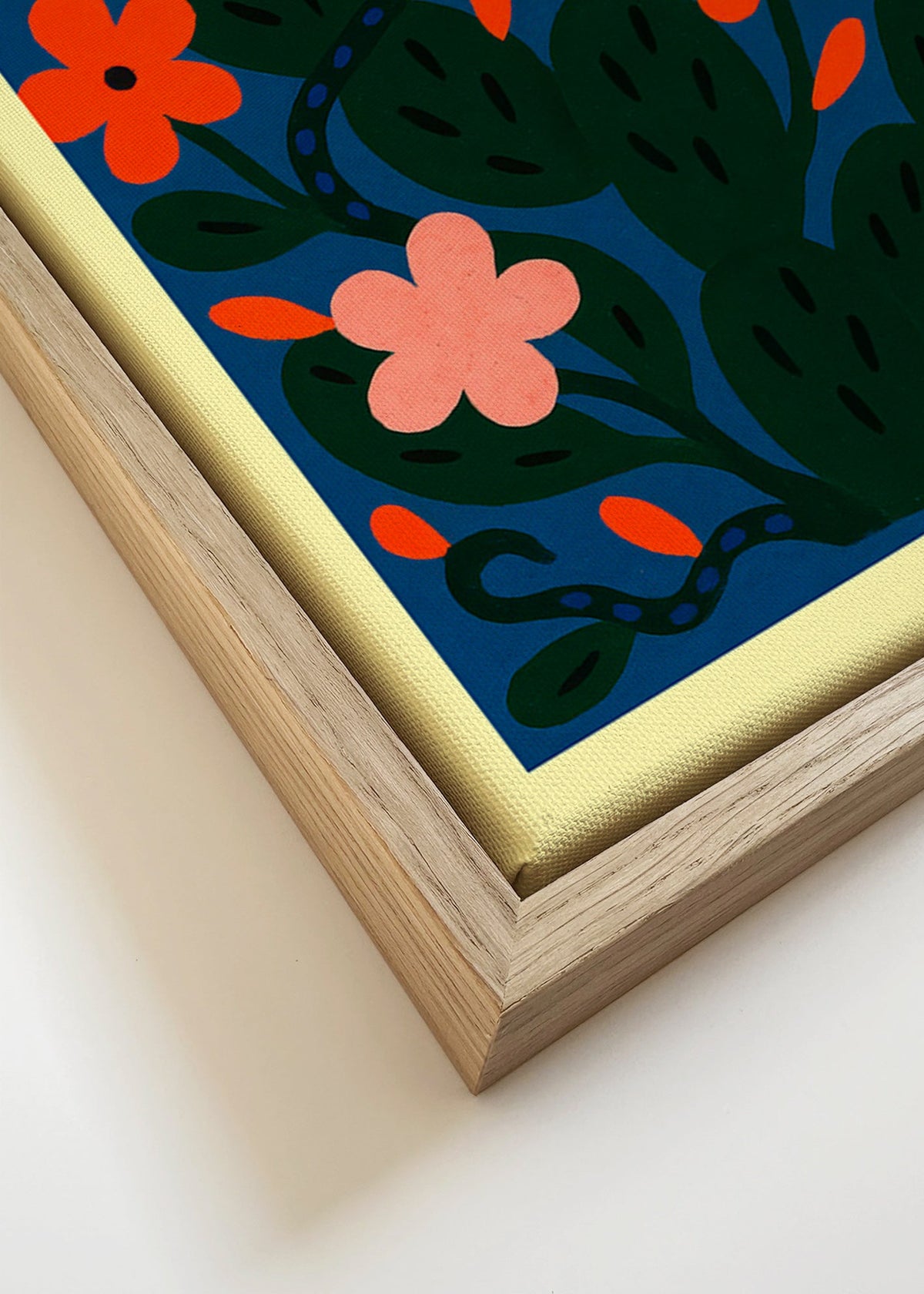 Plakat botaniczny Kwiaty północy – Canvas detail