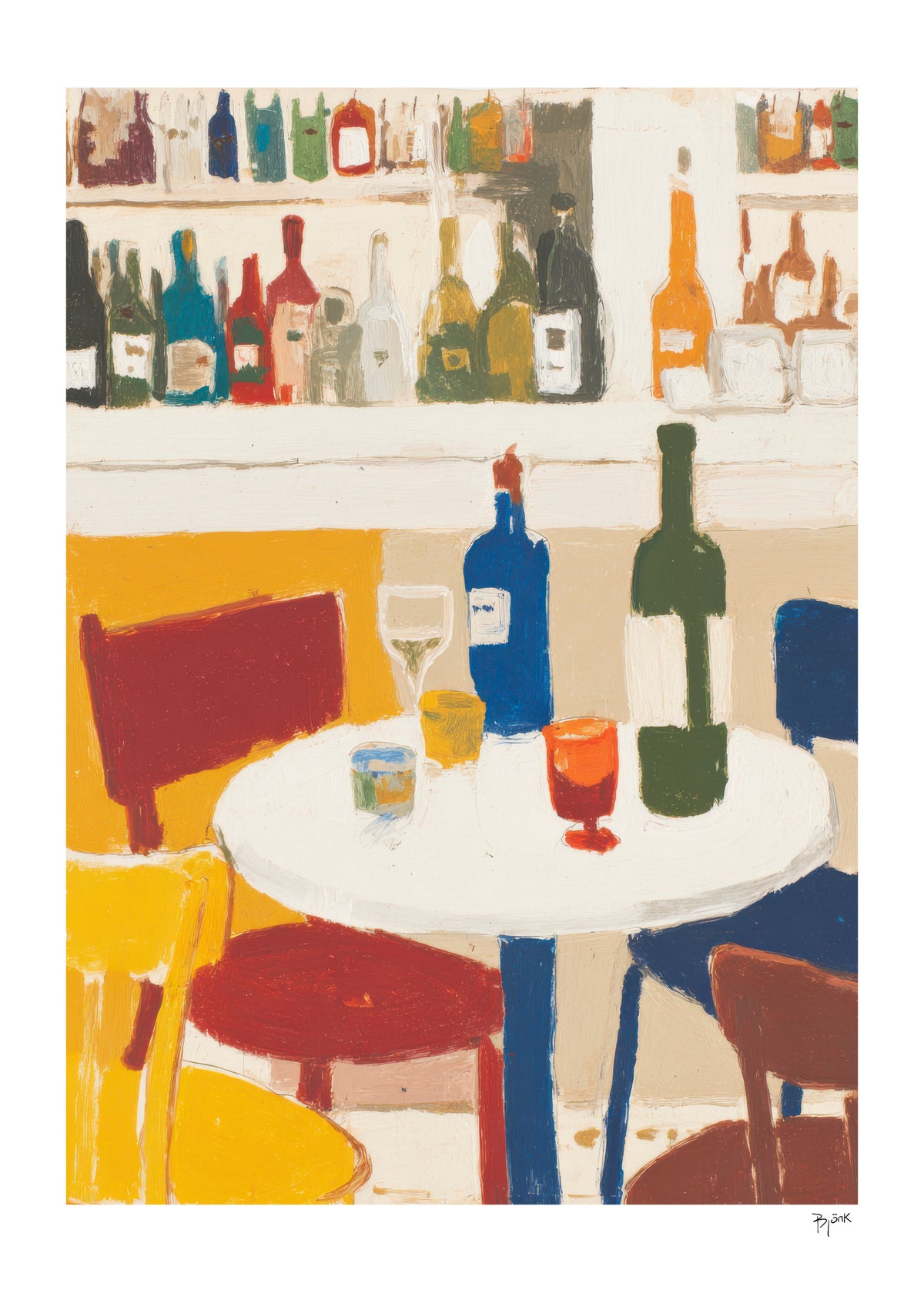 Bistro Corner - Unframed art print