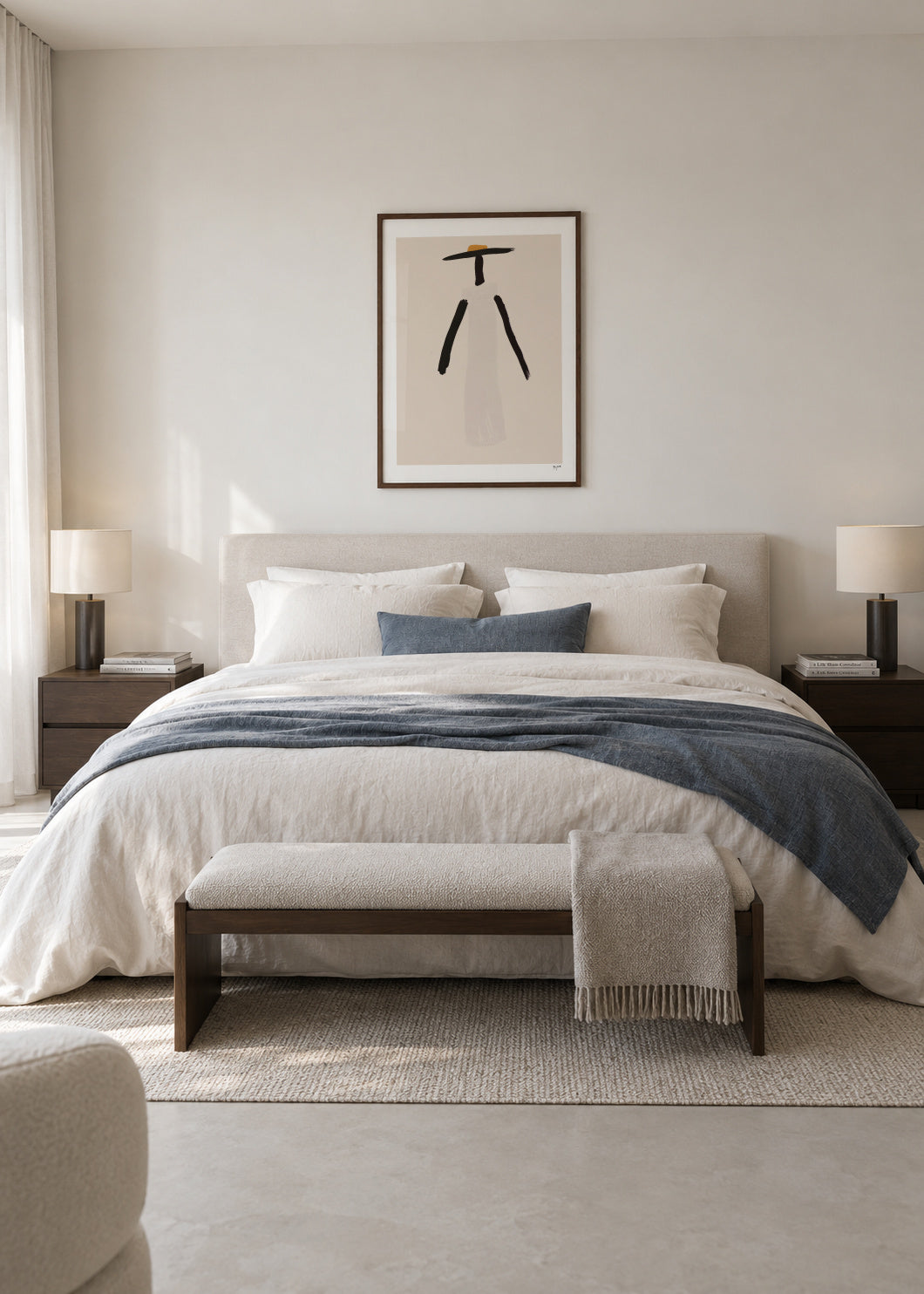 The Minimalist Hat - Framed poster in an interior