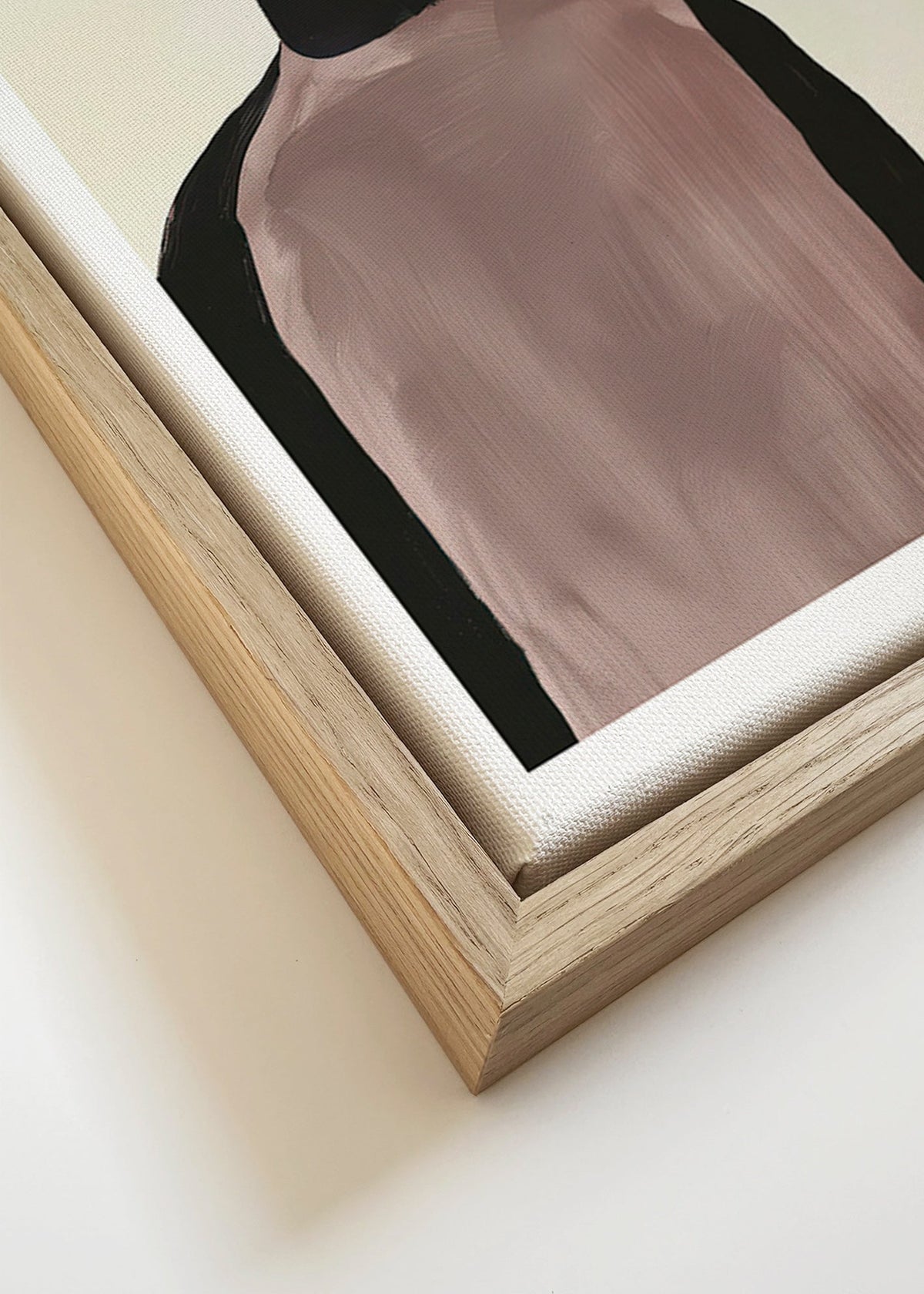 Obraz abstrakcyjny z minimalistyczną sylwetką – Canvas detail