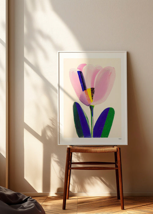 Plakat botaniczny różowy tulipan – Product1
