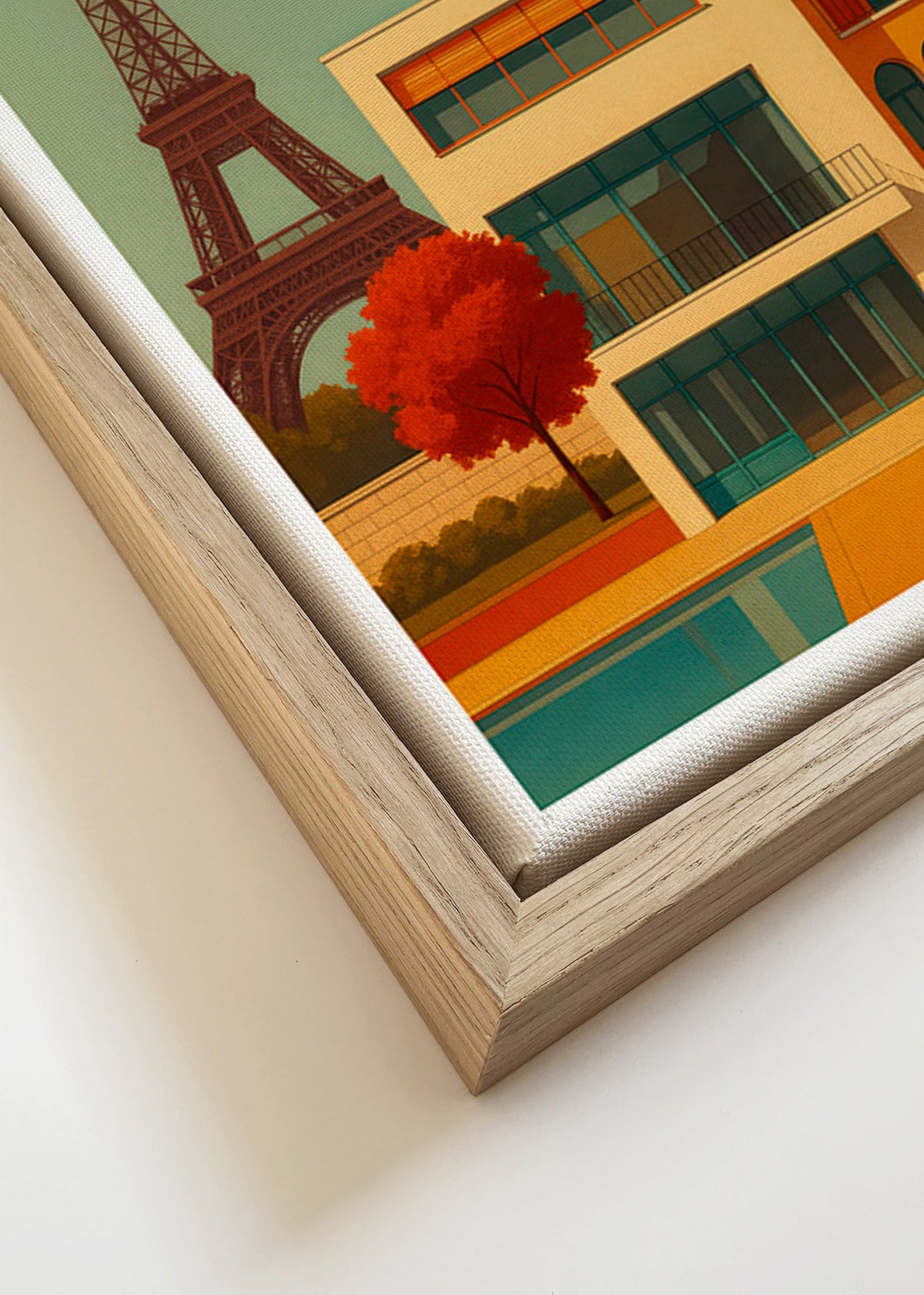 Sztuka do kuchni: nowoczesny dom obok Wieży Eiffla – Canvas detail