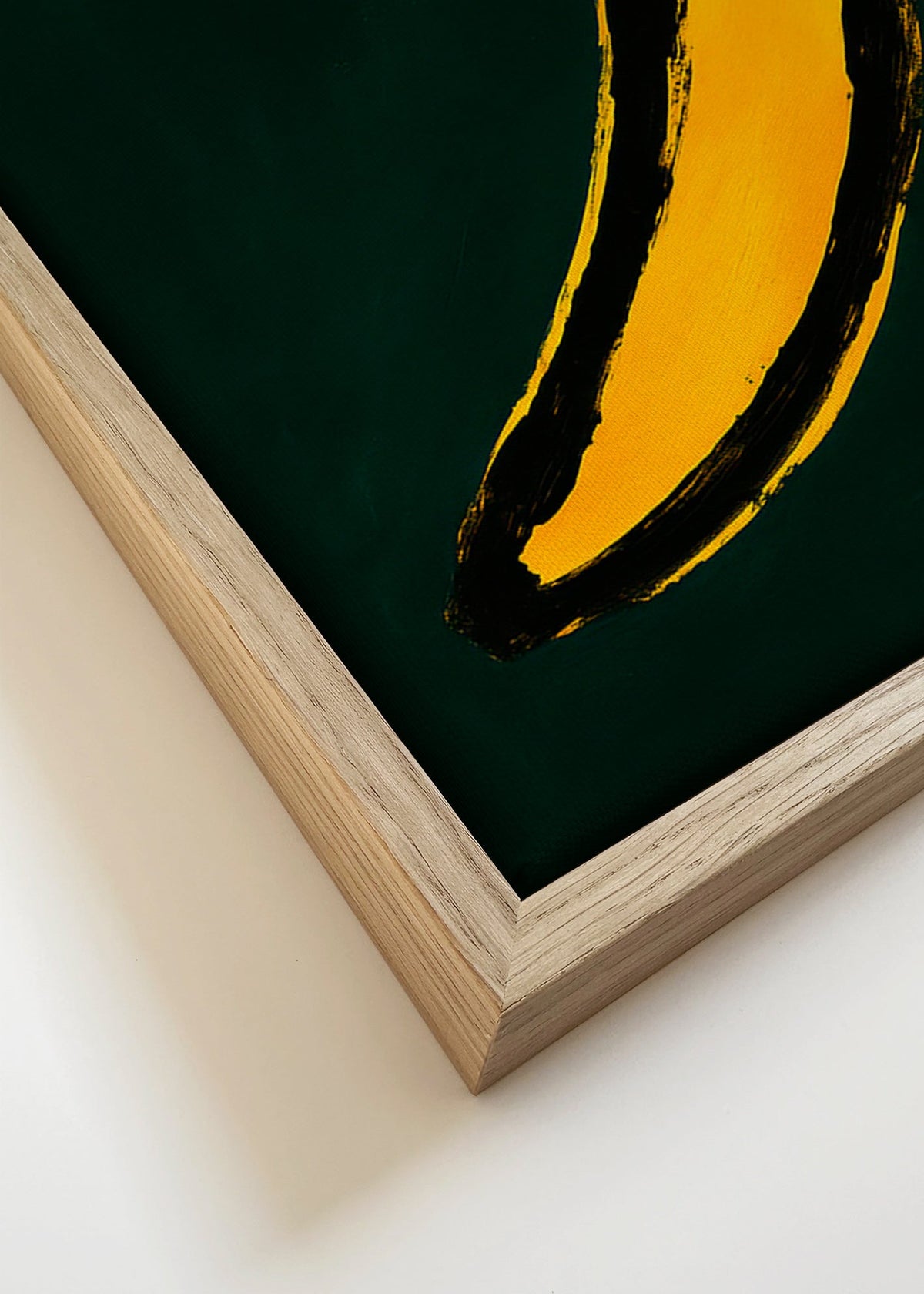 Sztuka do kuchni: banan pop – Canvas detail