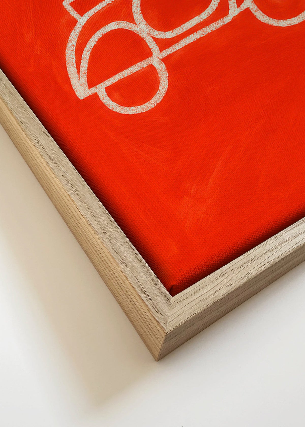 Ilustracja czerwonego skutera – Canvas detail