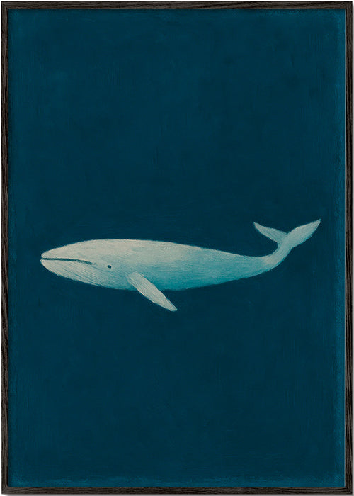 Obraz wieloryb głębokiego morza – Black Frame