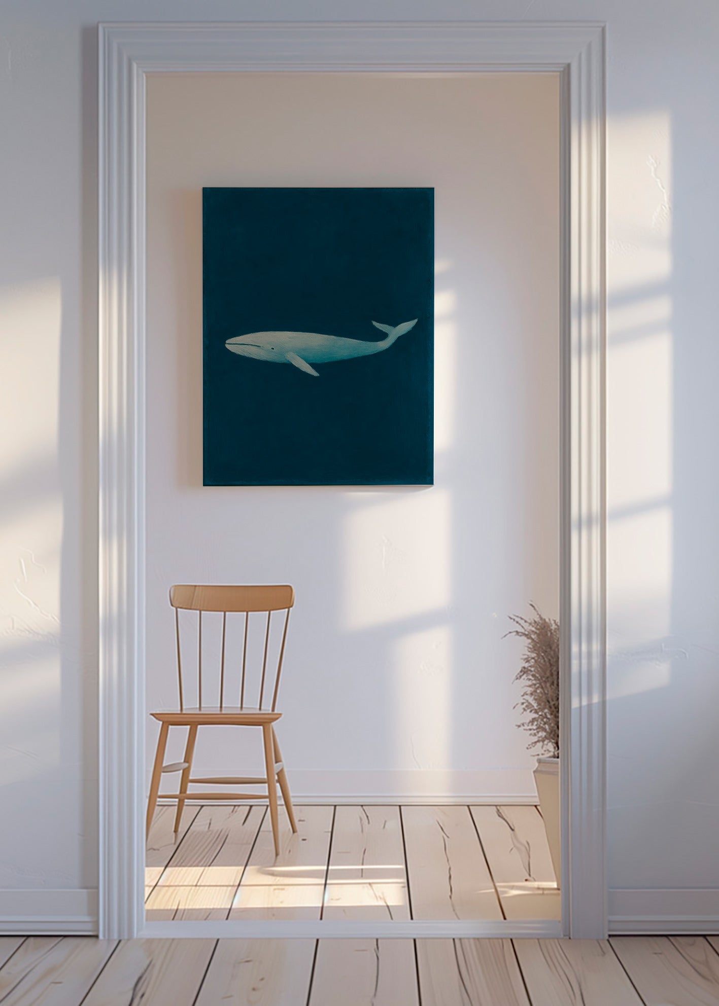 Cuadro ballena azul profundo – Canvas