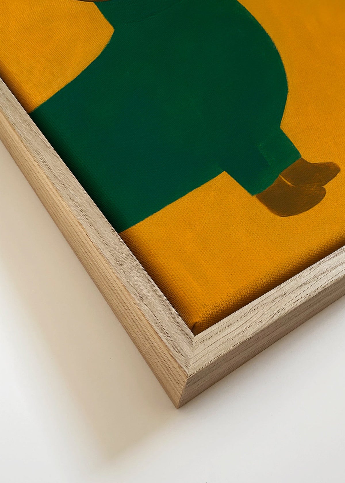 Obraz jamnika w kolorze musztardowym – Canvas detail