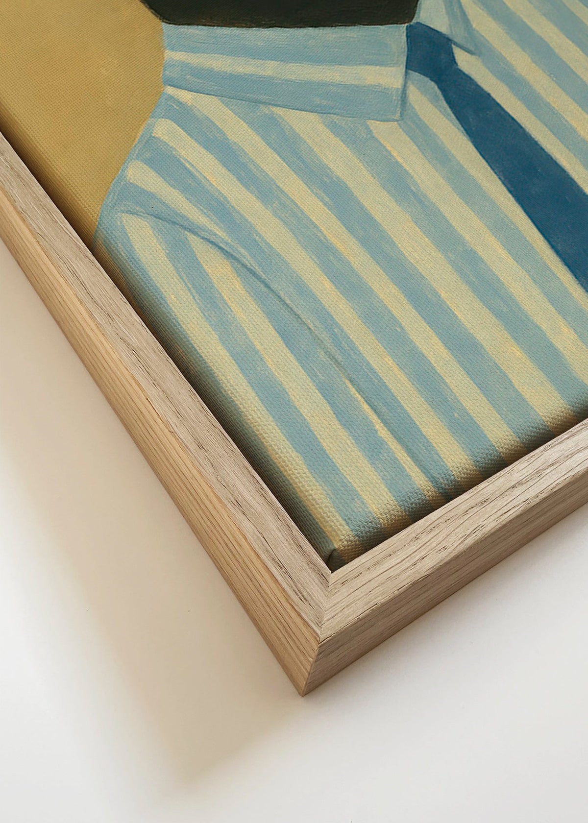 Obraz małpy w pasiastym koszuli – Canvas detail