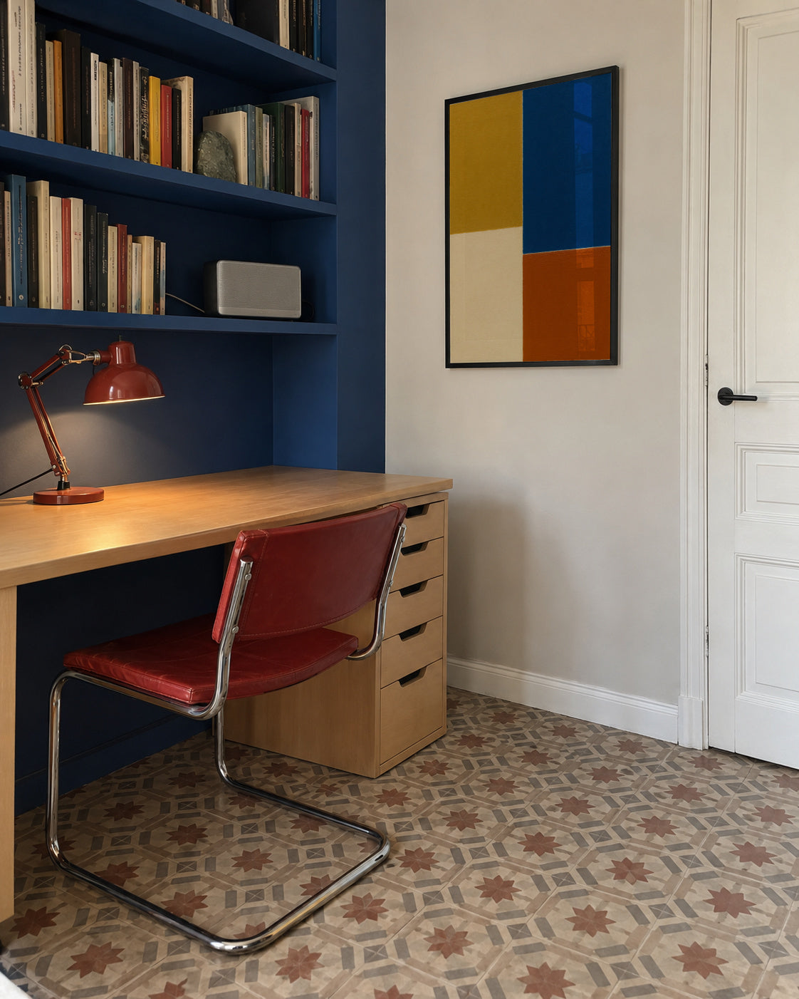 Field Composition II - Framed poster in an interior