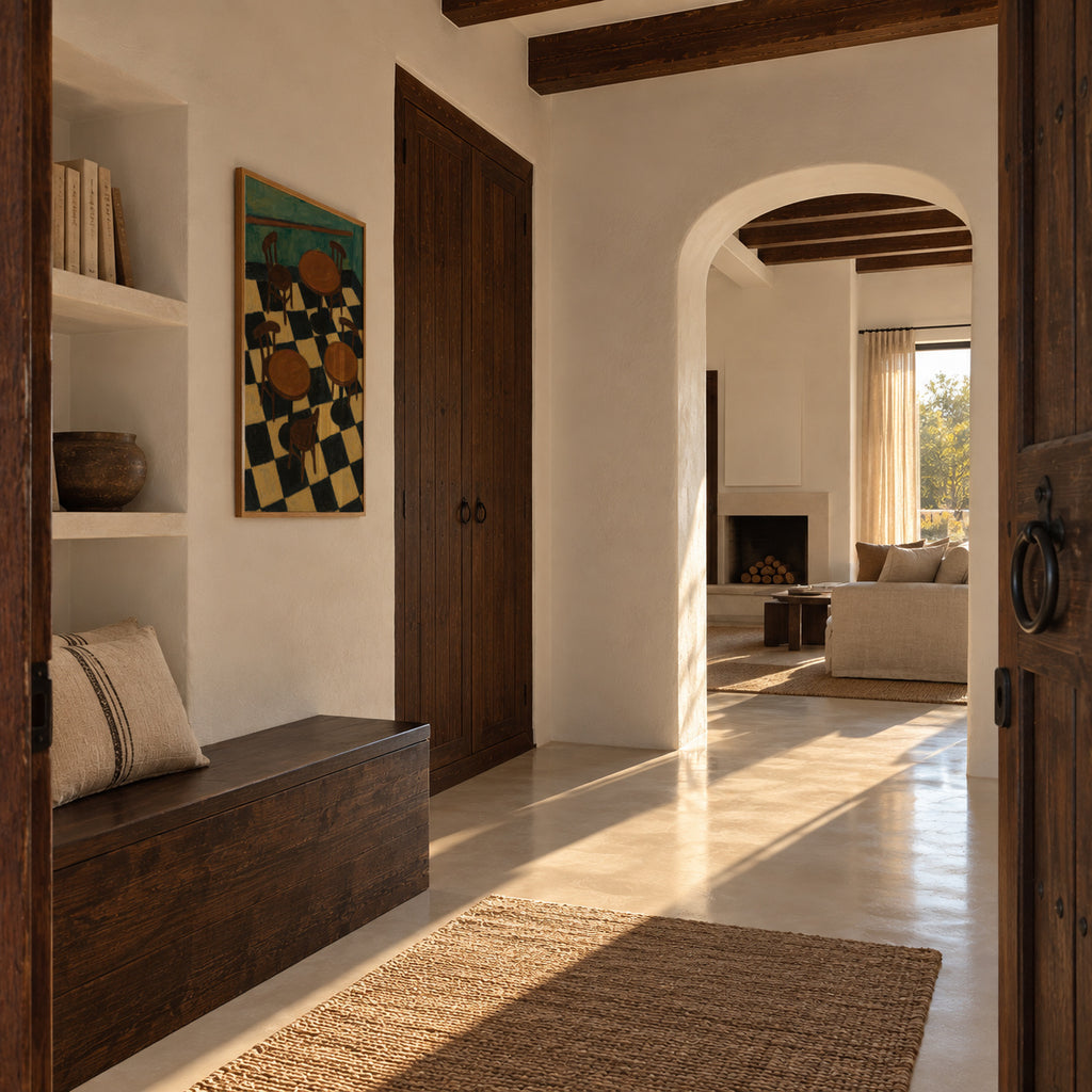 Bistro Tables - Framed poster in an interior