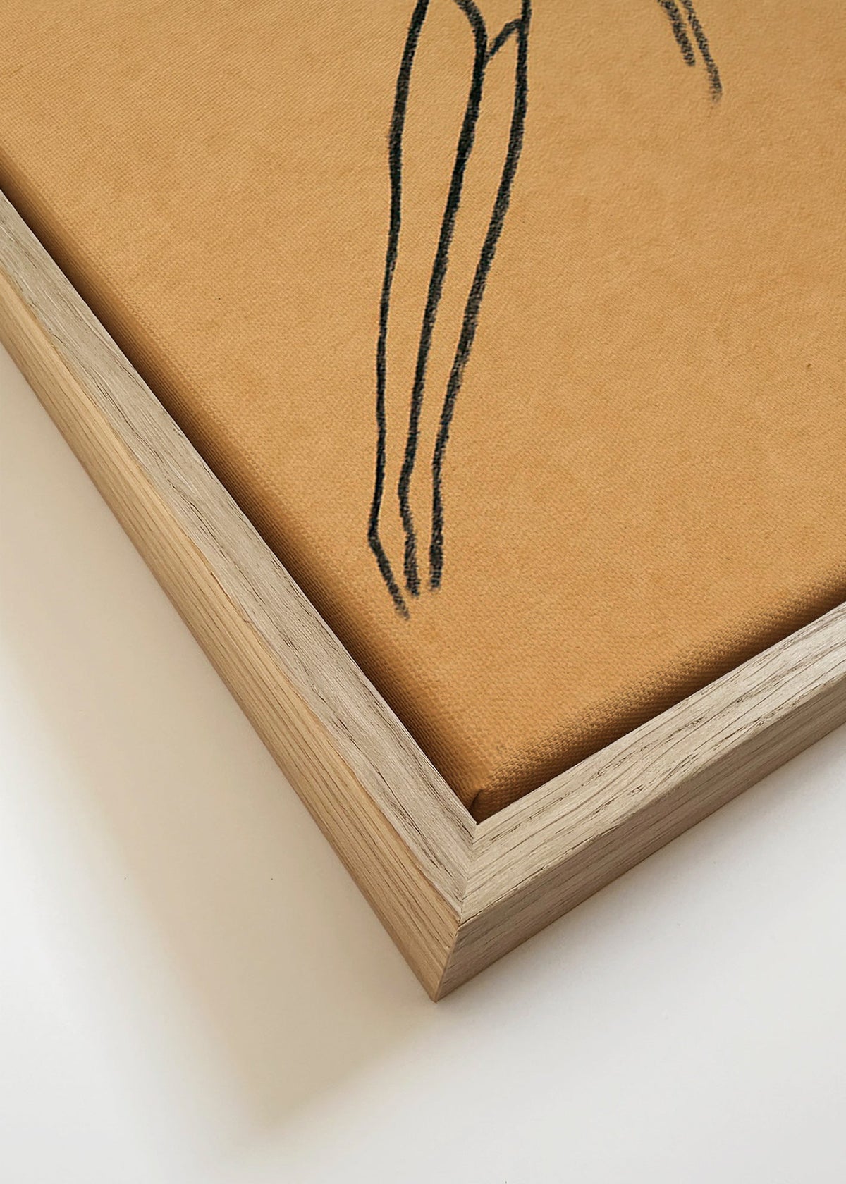 Ilustracja postaci w zawieszeniu – Canvas detail
