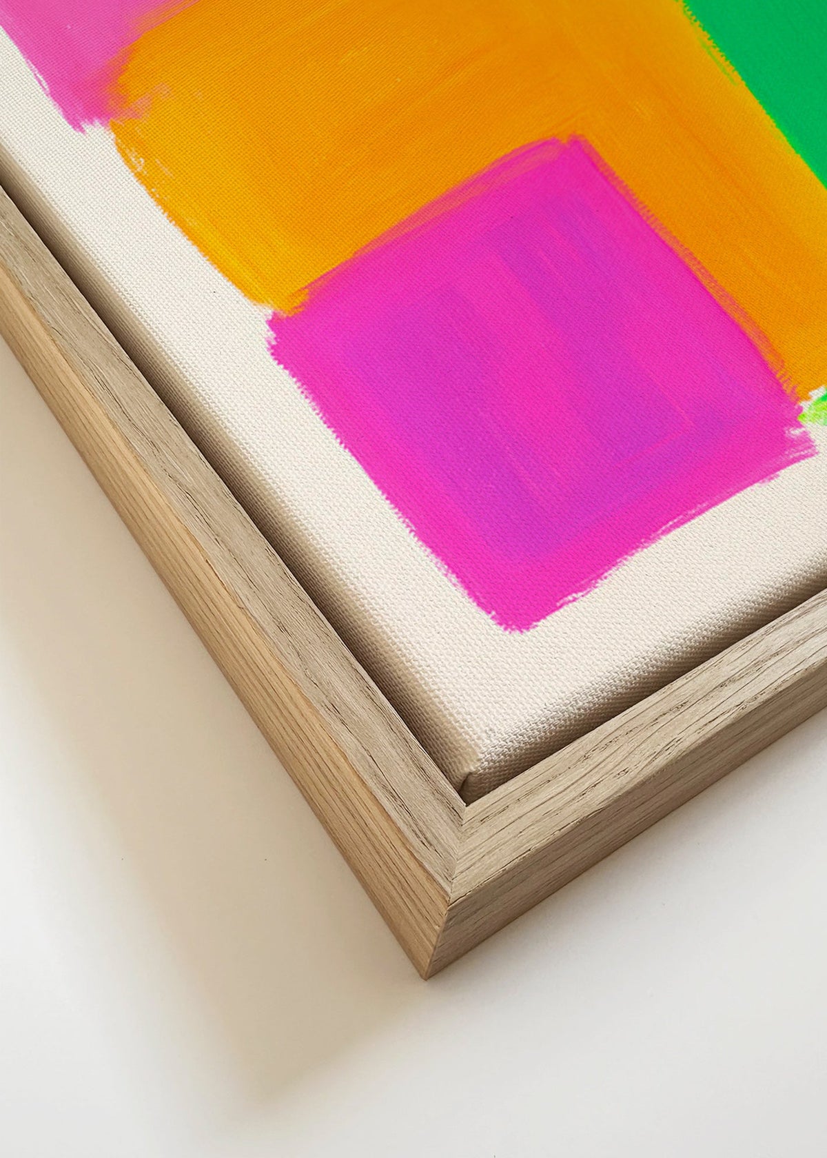 Sztuka abstrakcyjna z blokami koloru – Canvas detail