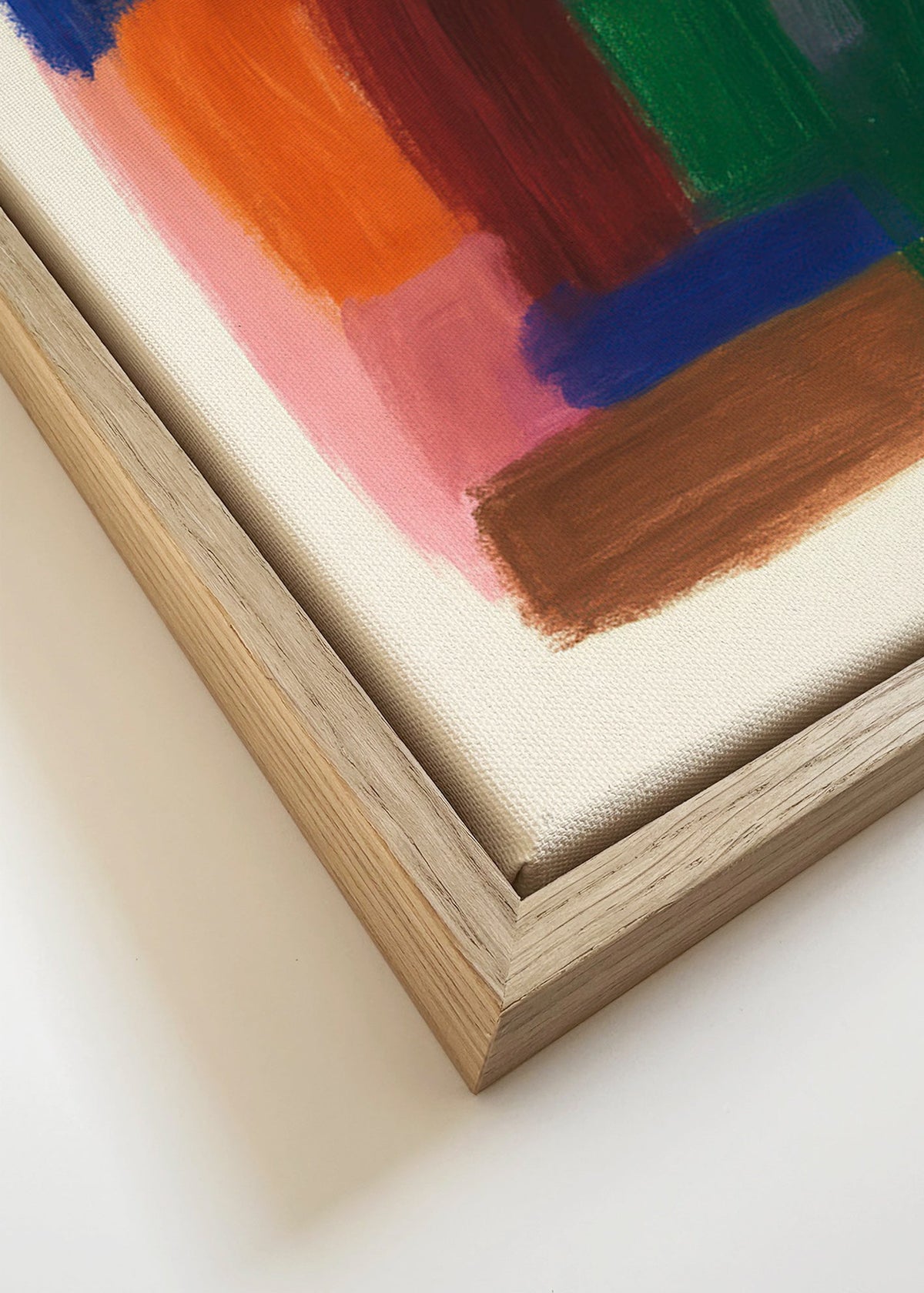 Obraz abstrakcyjny z kolorowymi pociągnięciami pędzla – Canvas detail