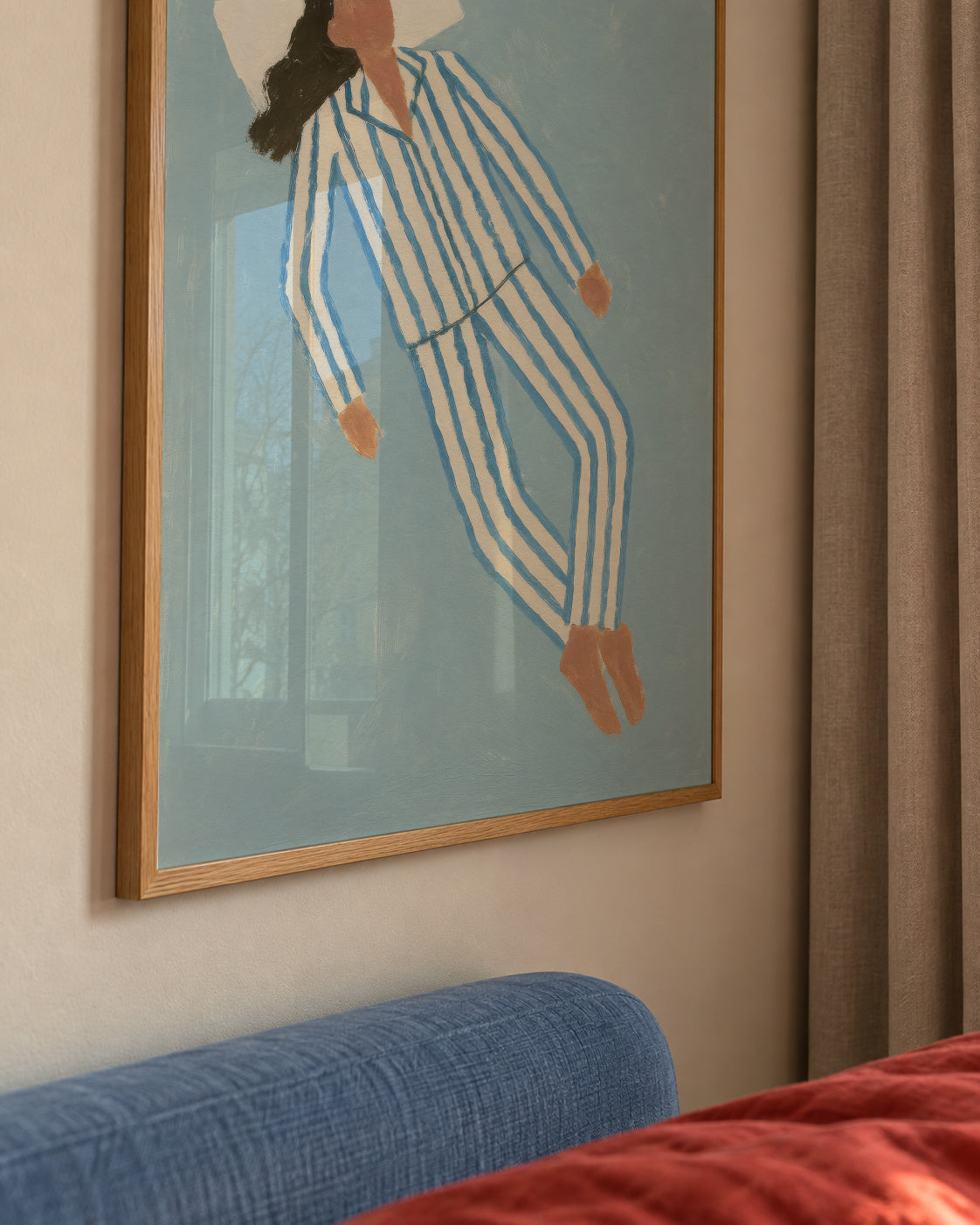 Sunday Slumber II - Framed poster detail
