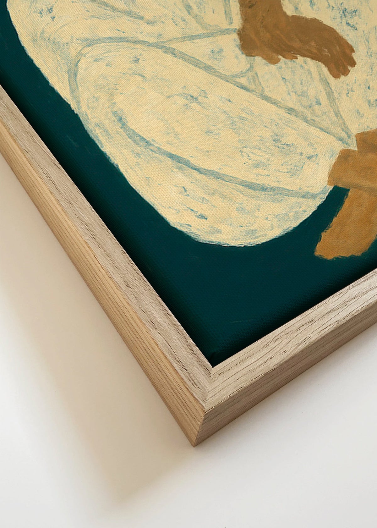 Ilustracja siedzącej postaci w zrelaksowanej pozie – Canvas detail