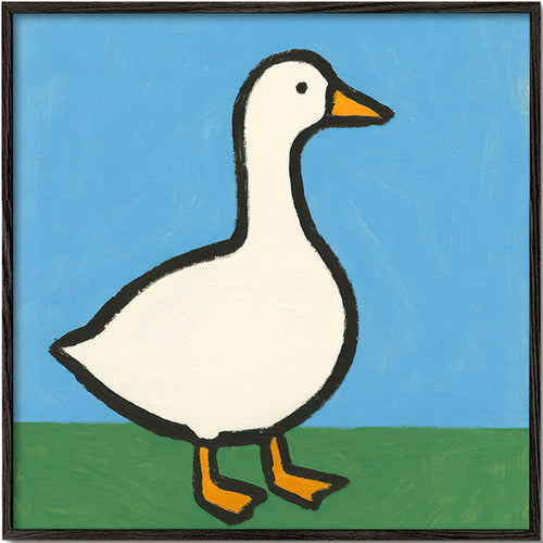 Ilustracja gęsi – Black Frame