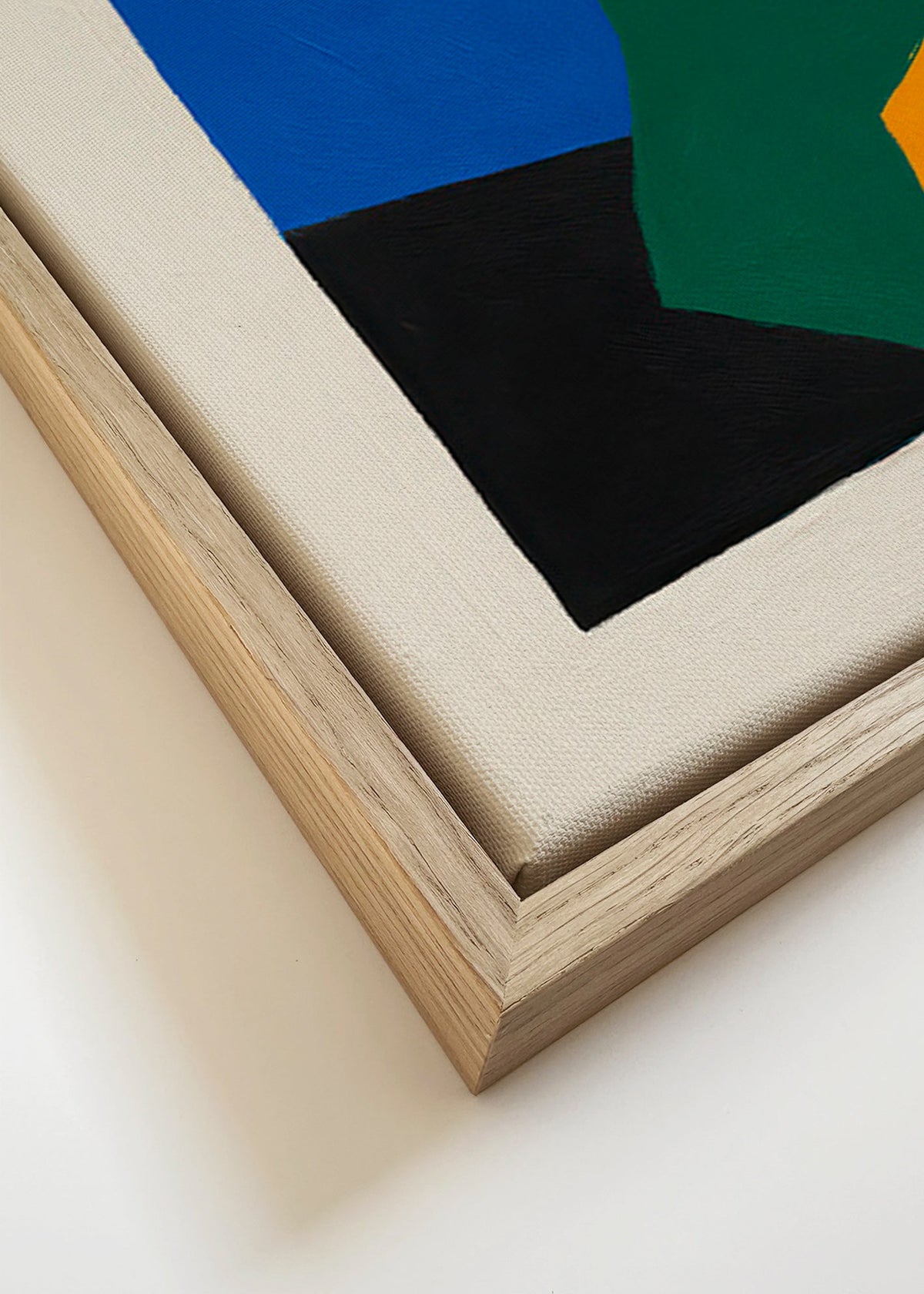 Plakat geometryczny kolorowe bloki – Canvas detail