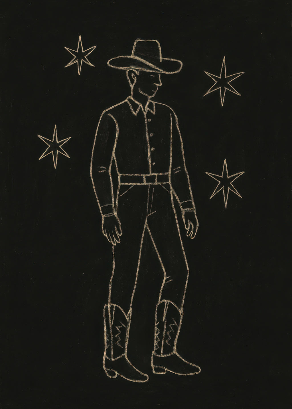 Stardust Cowboy - Unframed art print