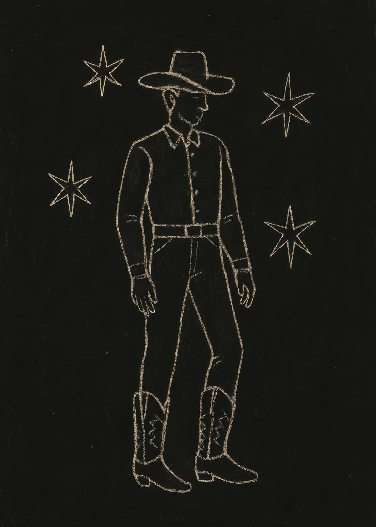Stardust Cowboy - Unframed art print