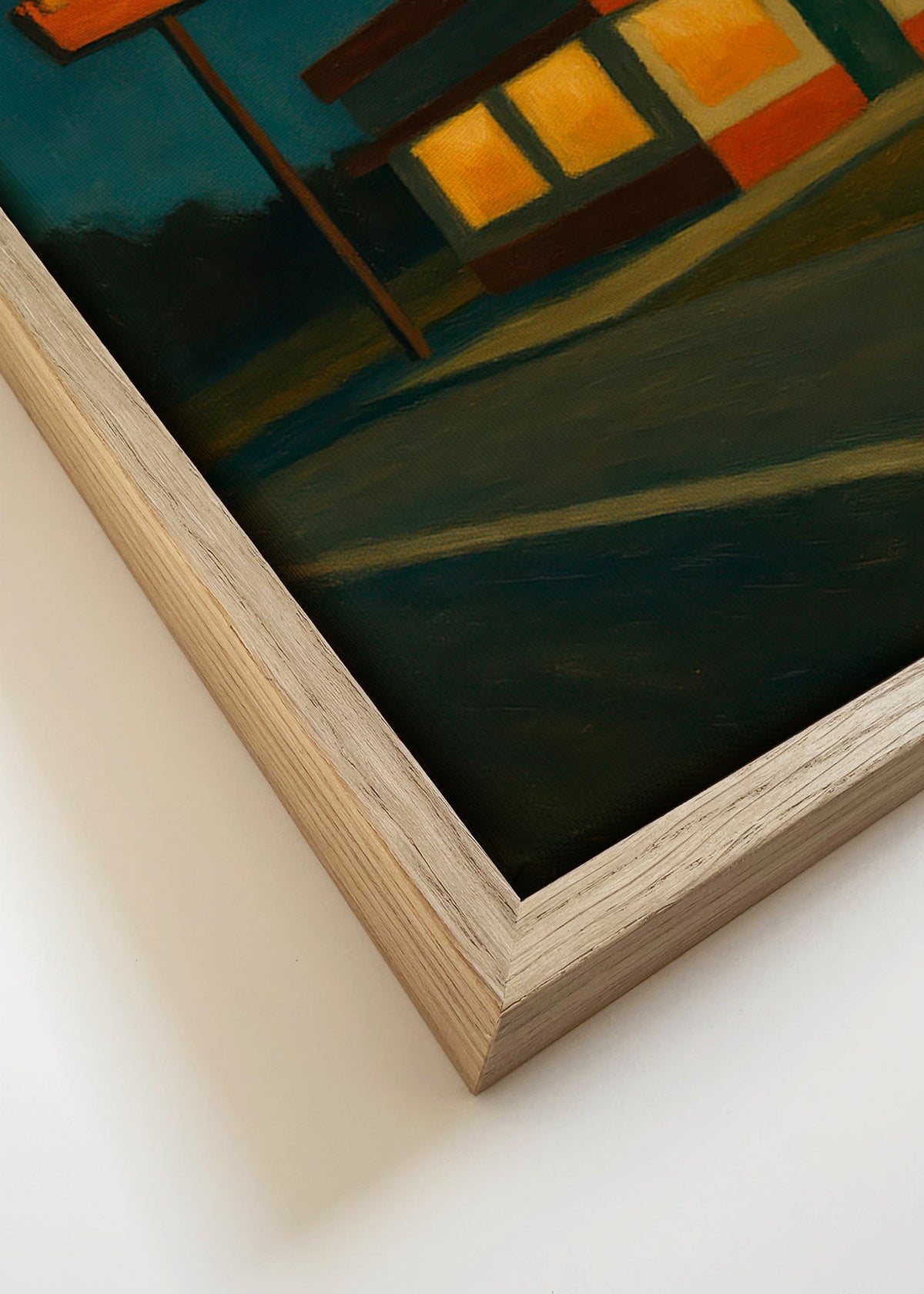 Sztuka do kuchni: nocny lokal z ikonicznym szyldem – Canvas detail