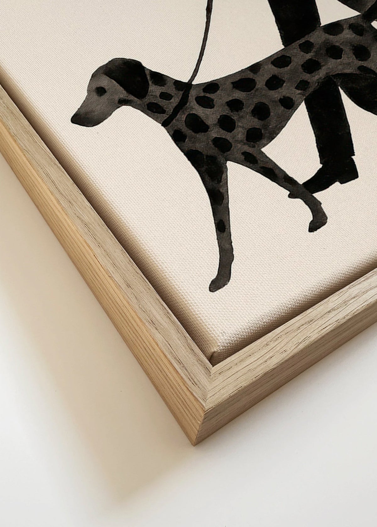 Obraz pies spacer sylwetka – Canvas detail