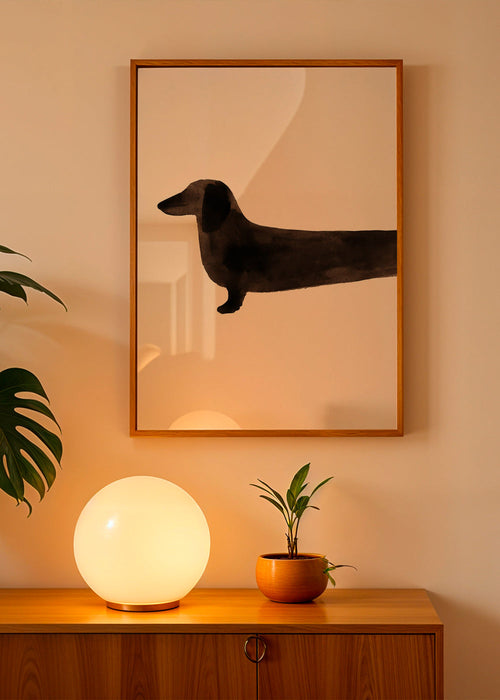 Plakat jamnik sylwetka minimalistyczna – Product1